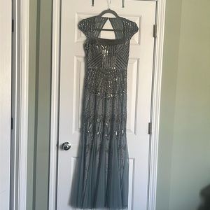 Formal, beaded gown